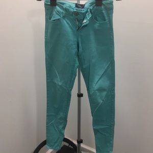 Teal jeans